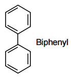 molecule with coplanar atoms biphenyl